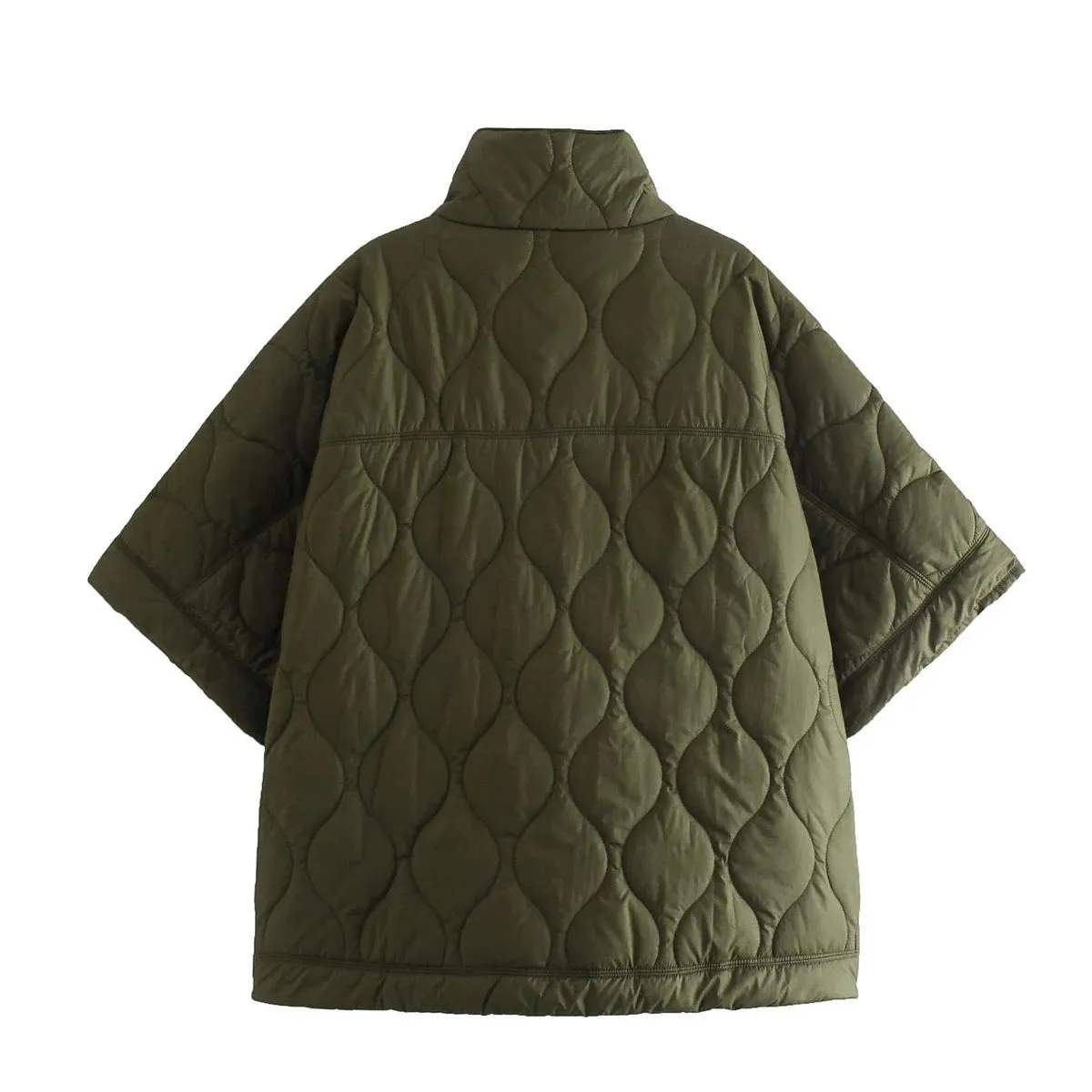 Women Fashionable Loose Cloak Coat