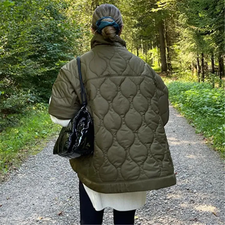 Women Fashionable Loose Cloak Coat