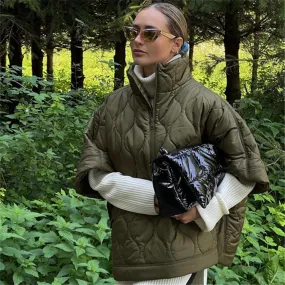 Women Fashionable Loose Cloak Coat