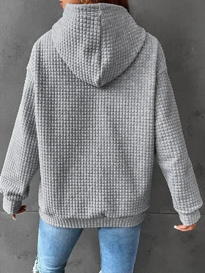 Women's Loose Casual Solid Color Long Sleeve Sweater Dress