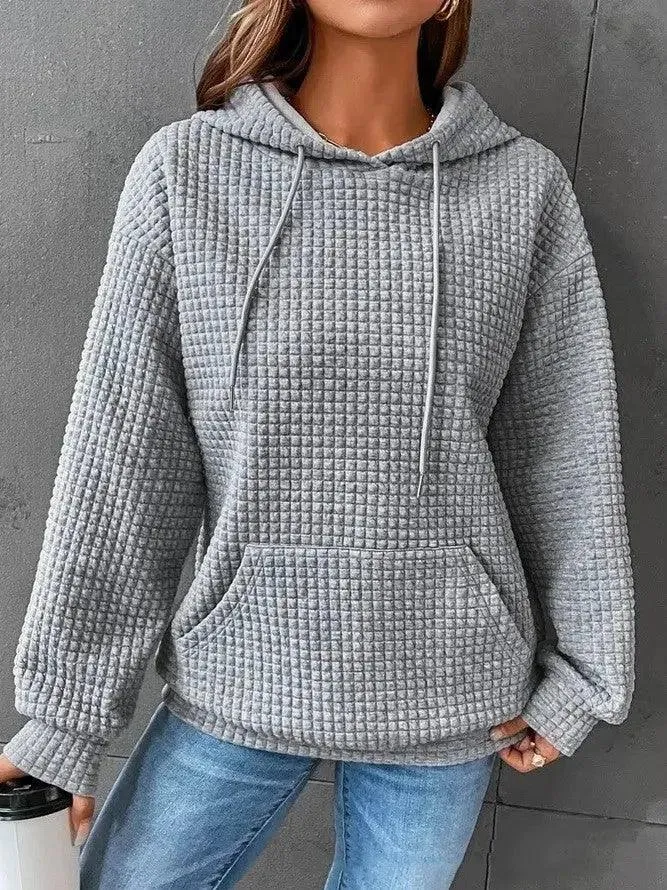 Women's Loose Casual Solid Color Long Sleeve Sweater Dress