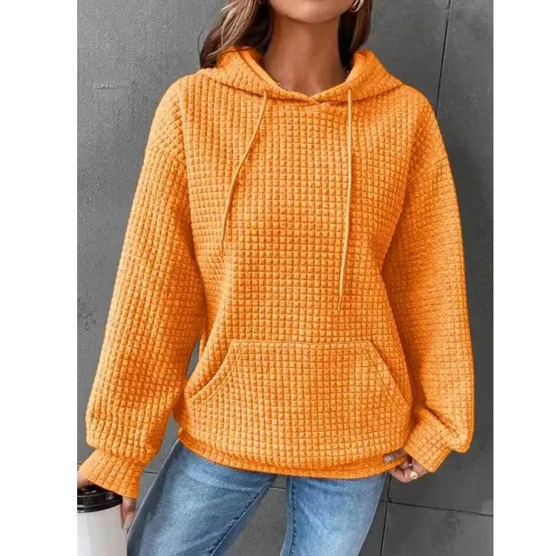Women's Loose Casual Solid Color Long Sleeve Sweater Dress