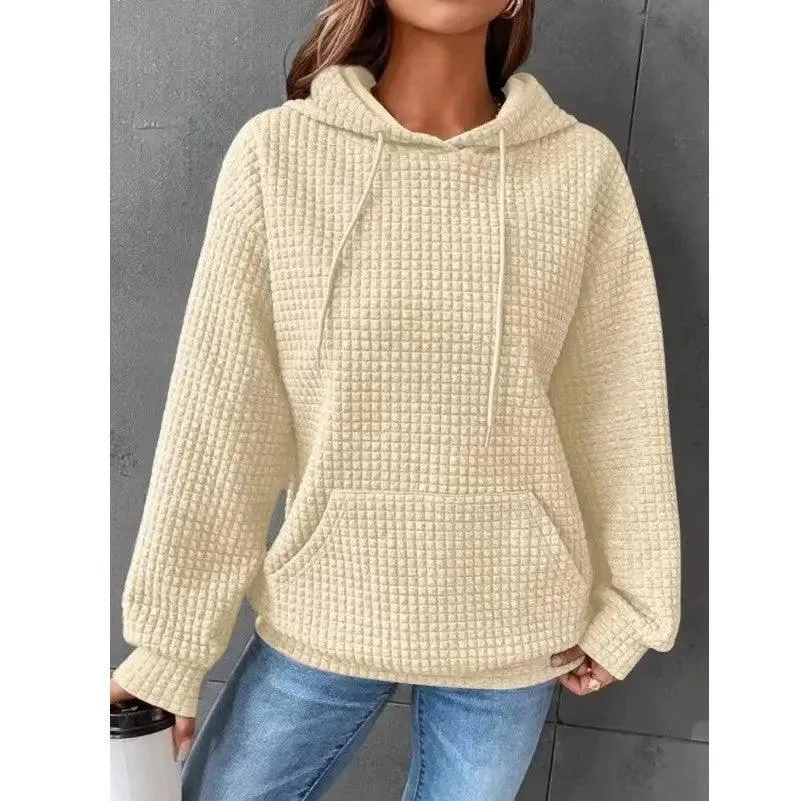 Women's Loose Casual Solid Color Long Sleeve Sweater Dress