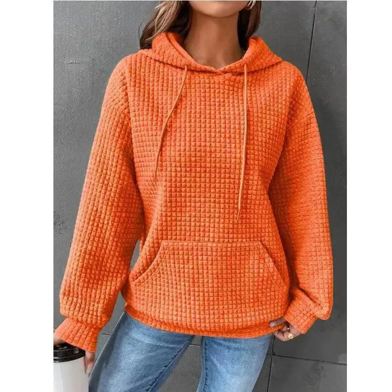 Women's Loose Casual Solid Color Long Sleeve Sweater Dress