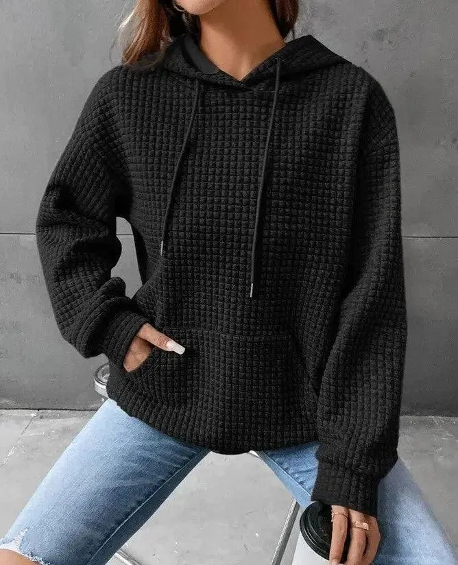Women's Loose Casual Solid Color Long Sleeve Sweater Dress