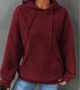 Women's Loose Casual Solid Color Long Sleeve Sweater Dress